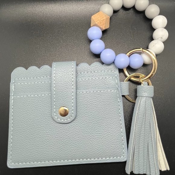 Trendy wristlet wallet keychain, birthday gift, anniversary gift, grad gift - Picture 6 of 11